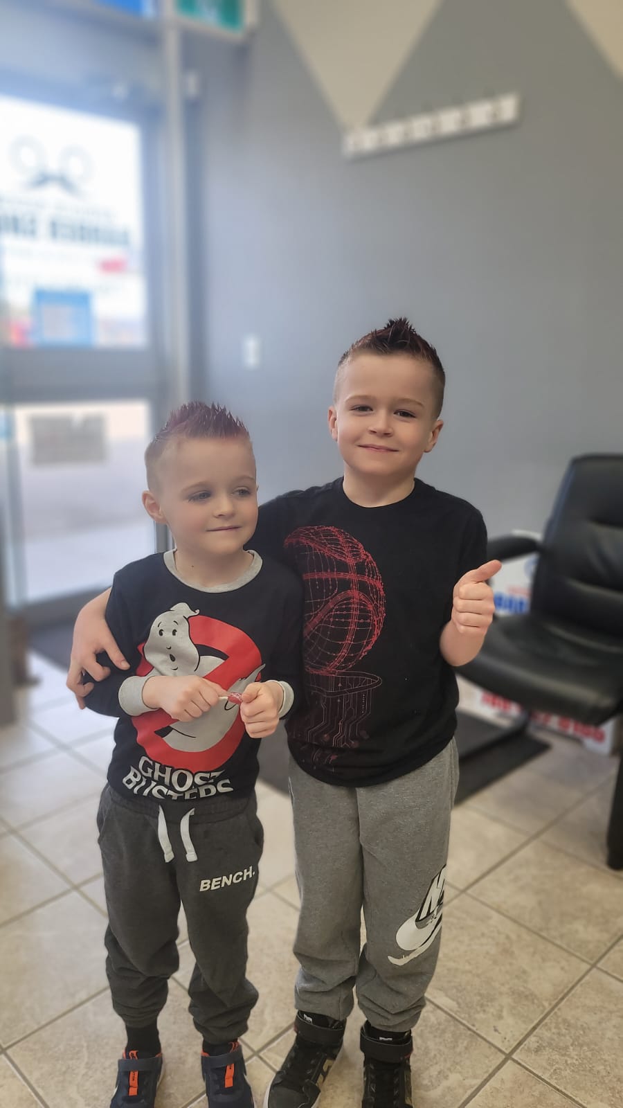 Family cuts at The Ridge Barbershop
